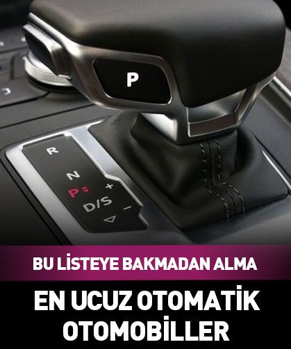 2026 en ucuz otomatik vitesli otomobiller!