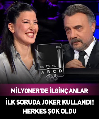 İlk soruda joker kullandı! Kim Milyoner Olmak İster’de şaşırtan anlar