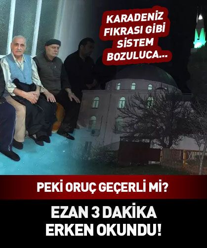 Balıkesir'de iftar şoku! Ezan 3 dakika erken okundu