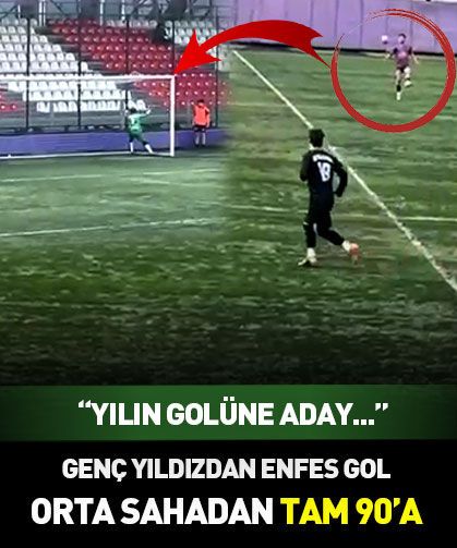 Milyonlar bu golü konuşuyor! Genç yıldız orta sahadan 90'a attı