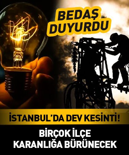 İstanbul'da dev elektrik kesintisi! Birçok ilçe karanlığa bürünecek (9 Nisan 2026)