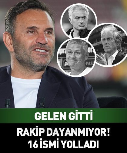 Okan Buruk 16 teknik adam eskitti!