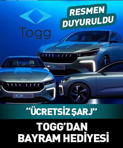 Togg'dan bayram hediyesi: Ücretsiz şarj
