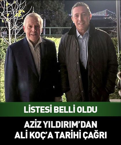 Aziz Yıldırım'dan Ali Koç'a tarihi çağrı