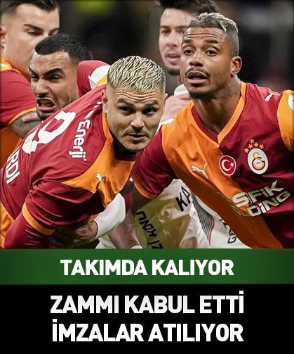 Galatasaraylı yıldız zammı kabul etti takımda kalıyor