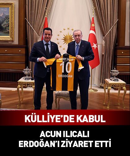 Cumhurbaşkanı Erdoğan, Acun Ilıcalı'yı Külliye'de kabul etti