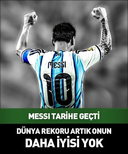 Lionel Messi Dünya Kupası tarihine geçti