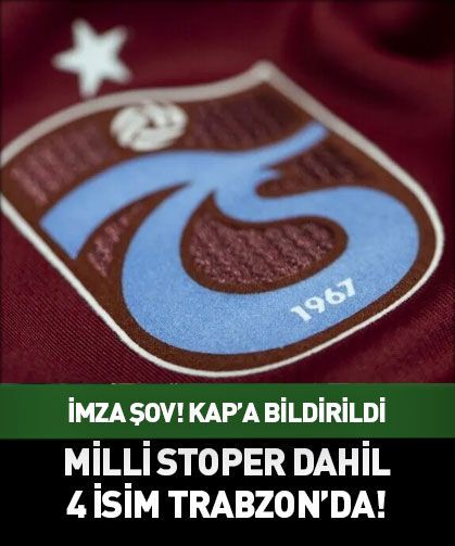 Trabzonspor'da imza şov! 4 futbolcu birden...