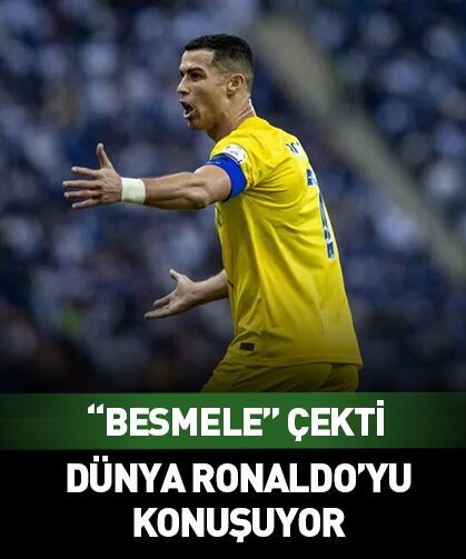 Dünya Cristiano Ronaldo'yu konuşuyor! Besmele çekti...