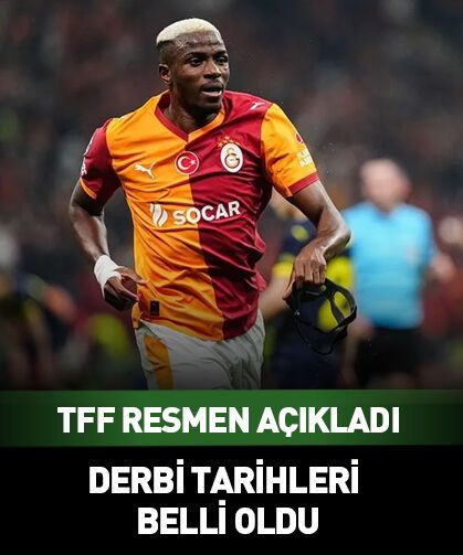 Galatasaray Fenerbahçe derbisi tarihi belli oldu