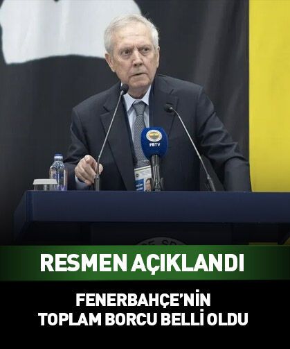 Fenerbahçe'nin toplam borcu belli oldu