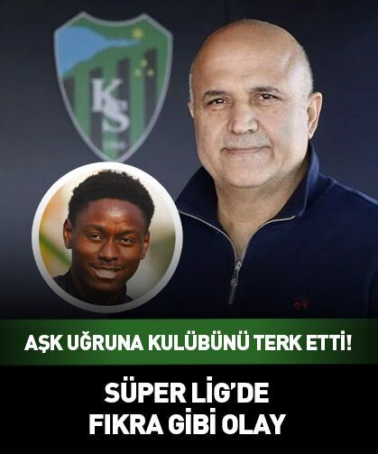 Aşk uğruna Süper Lig ekibini terk etti