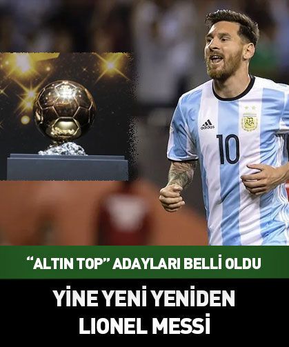 Messi yine aday! 2026'nın en iyisi belli oluyor