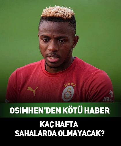 Osimhen'den Galatasaray'a kötü haber!