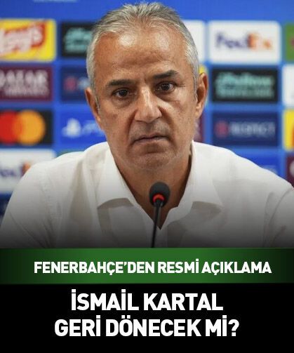 Fenerbahçe Teknik Direktörü İsmail Kartal'dan göreve devam kararı