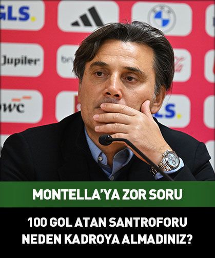 Montella'ya zor soru! 100 gol atan santraforu neden kadroya almadınız?