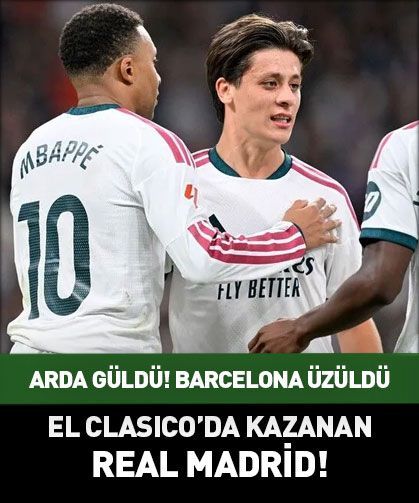 Arda "Güler" Barcelona ağlar! El Clasico'da kazanan Real Madrid