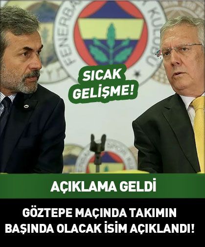 Fenerbahçe'de Göztepe maçında takımın başında olacak!
