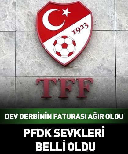 Derbinin faturası ağır oldu: Galatasaray-Fenerbahçe maçının disiplin sevkleri açıklandı!