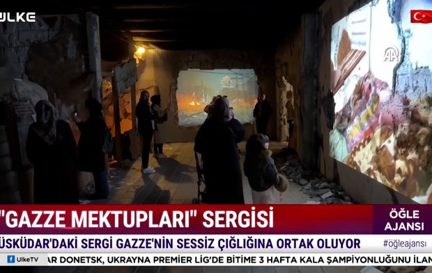 Gazze Mektupları Sergisi ziyaretçilerine kapılarını açtı