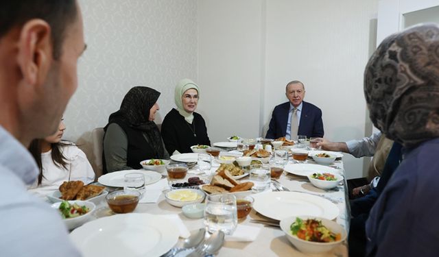 Erdoğan iftarda Fidan ailesine konuk oldu