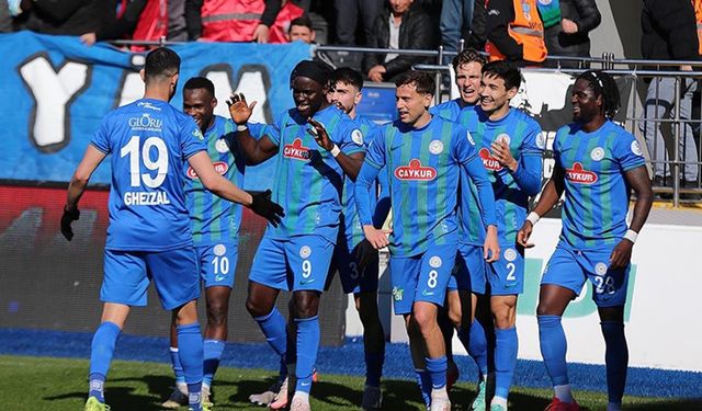 Çaykur Rizespor Alanyaspor'u farklı geçti