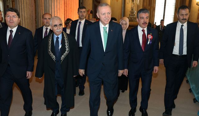 Cumhurbaşkanı Erdoğan, AYM törenine katıldı