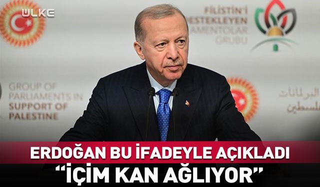 Erdoğan "İçim kan ağlıyor" diyerek açıkladı