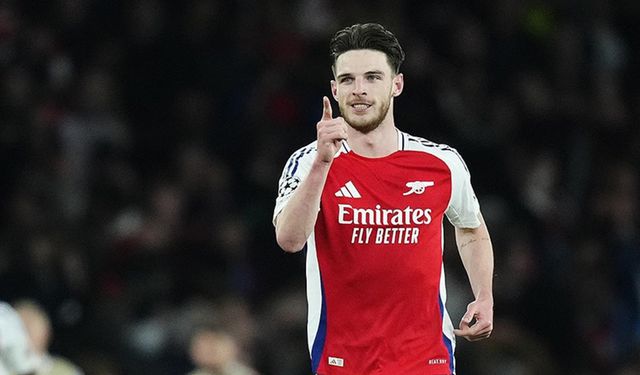 Arsenal'in yıldızı Declan Rice tarihe geçti