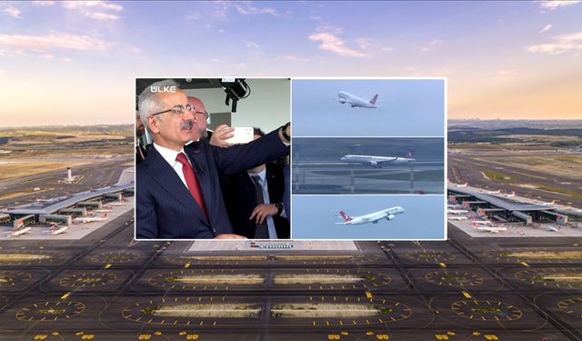 İstanbul Havalimanı Avrupa'yı salladı! 3 uçak aynı anda kalktı
