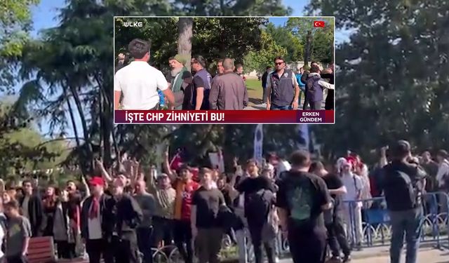 İşte CHP zihniyeti! Sarık ve cübbeli adamın üzerine yürüdüler