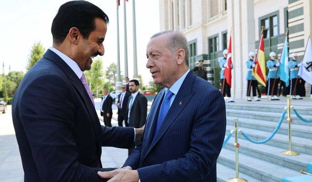 Cumhurbaşkanı Erdoğan Katar Emiri Al Sani ile görüştü