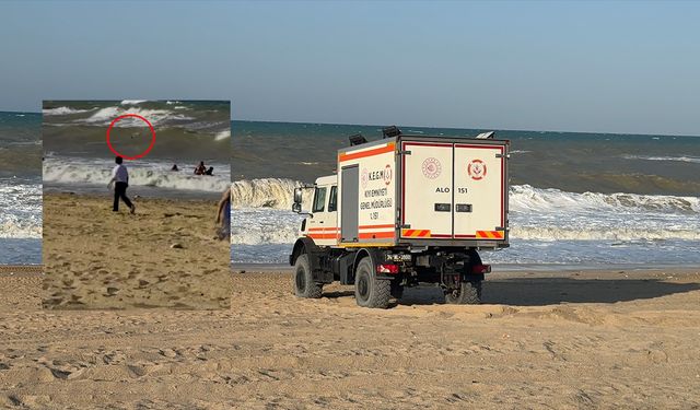 Yasağa rağmen denize giren kişinin ilk görüntüleri ortaya çıktı!