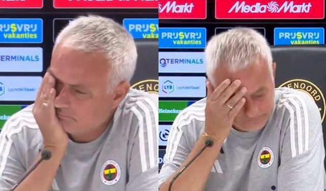 Mourinho gözyaşlarını tutamadı! Basın toplantısında acı haberi öğrendi