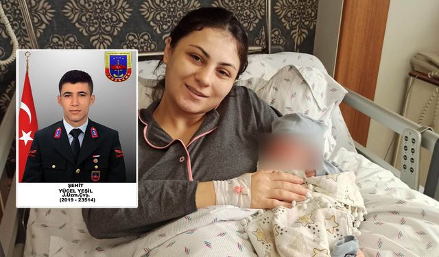 Dün toprağa verilen şehidin oğlu dünyaya geldi