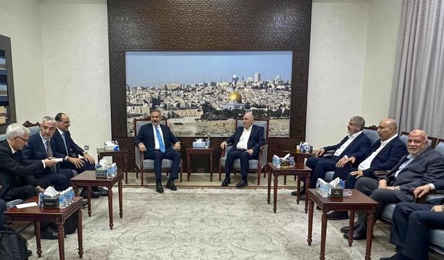 Bakan Fidan ve MİT Başkanı Kalın Hamas liderleriyle görüştü