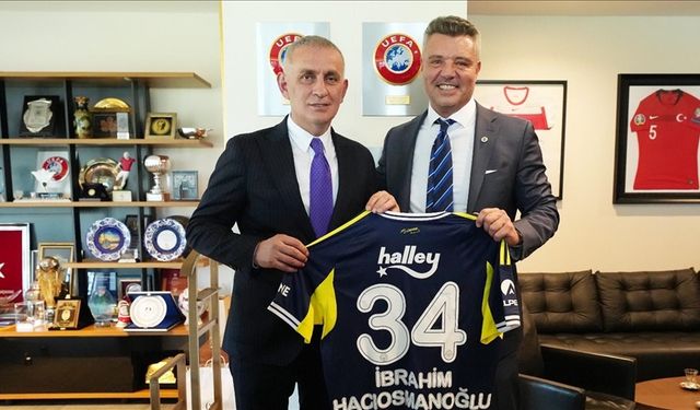 Sadettin Saran İbrahim Hacıosmanoğlu'nu ziyaret etti
