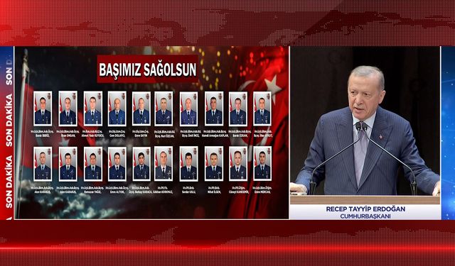 Cumhurbaşkanı Erdoğan 20 şehidimizin ismini tek tek saydı
