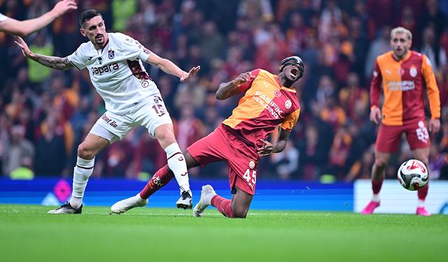 Galatasaray Trabzonspor maçı ilklere sahne oldu