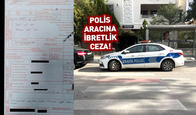 🚓 Yaya yoluna park eden polis aracına ceza! 👏🏻