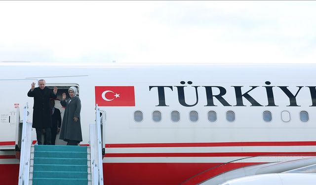Cumhurbaşkanı Erdoğan Türkmenistan'a gitti