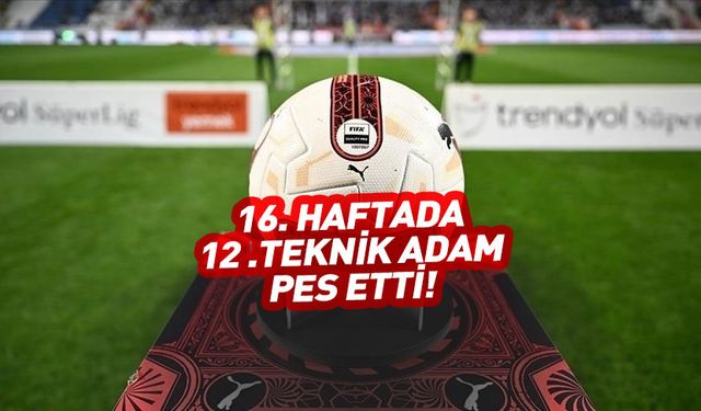 Süper Lig'de istifa depremi! 16 haftada 12 teknik adam!