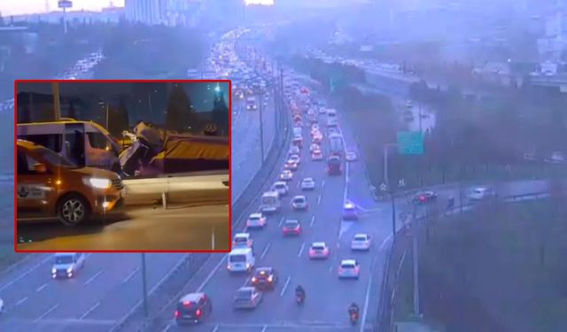 İstanbul’da zincirleme kaza! Trafik kilitlendi