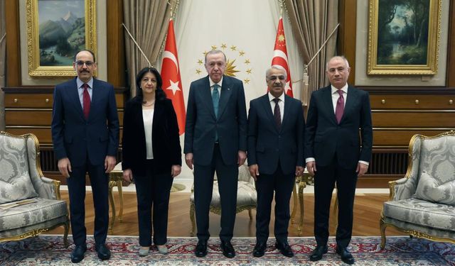 Erdoğan DEM heyetini kabul etti! İlk kare…