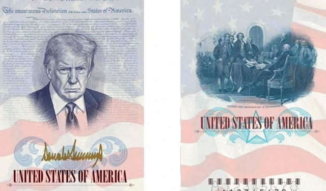 Trump portreli pasaport dönemi!