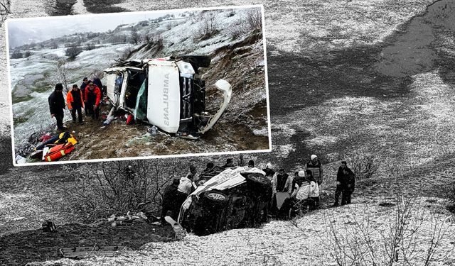 Hasta taşıyan ambulans 30 metrelik uçuruma yuvarlandı! Ölü ve yaralılar var