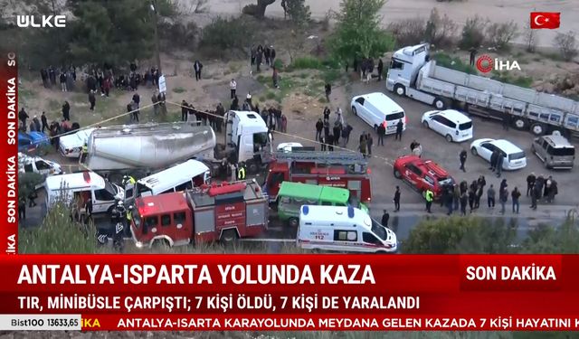 Antalya-Isparta karayolunda katliam gibi kaza! (Burdur)
