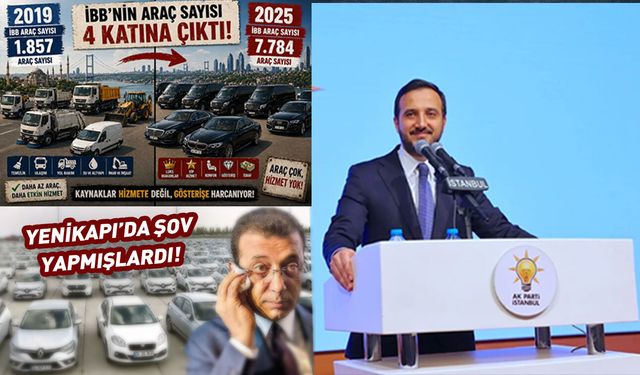 İBB'nin araç sayısı 7 bin 784'e çıktı! Yenikapı'da şov yapmışlardı