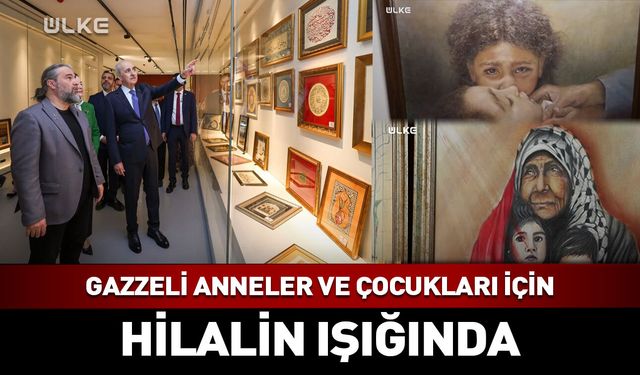 Hilalin Işığında Karma Sanat Sergisi ziyarete açıldı