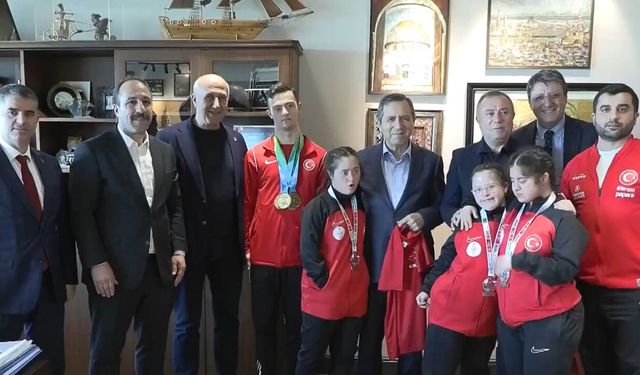 Özel sporculardan Kanal 7 Medya Grubu'na ziyaret